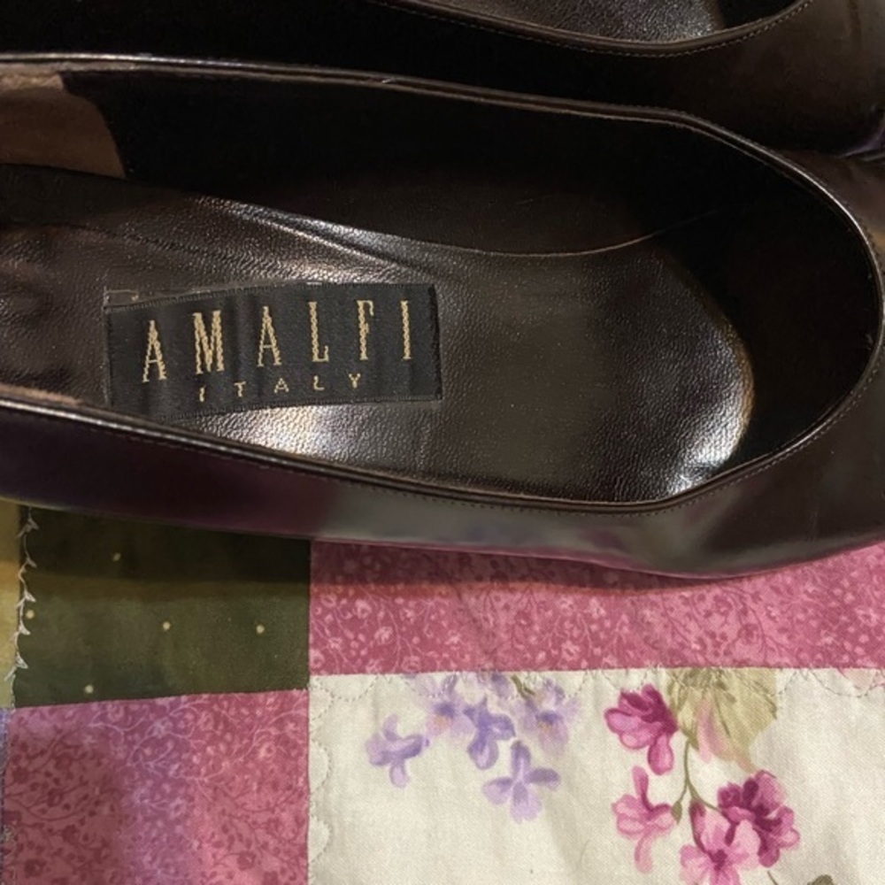 Amalfi Italy brown block heels Size 9.5‎ - Picture 9 of 9